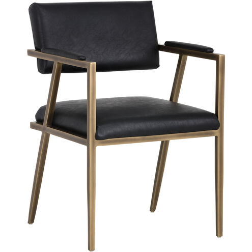Ventouz Vintage Black Dining Armchair